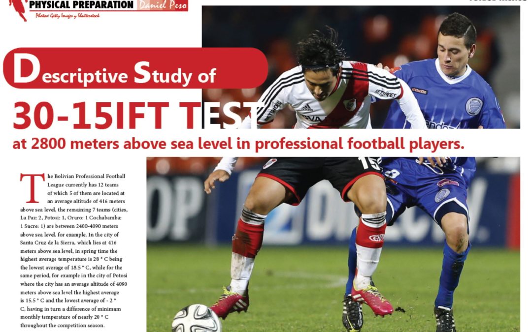 30-15IFT TEST at 2800 meters above sea level in professional football players