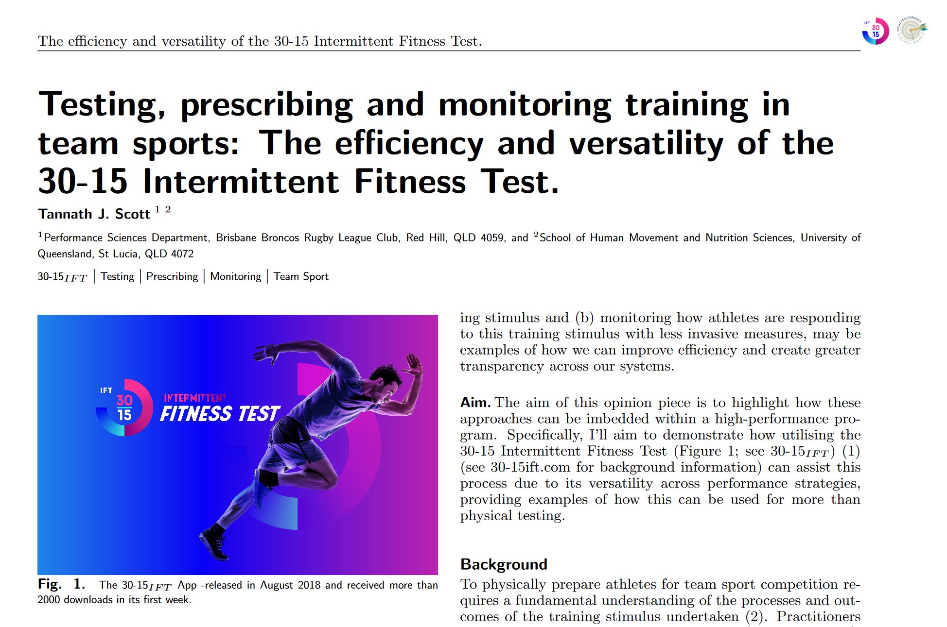 30-15 Intermittent Fitness Test